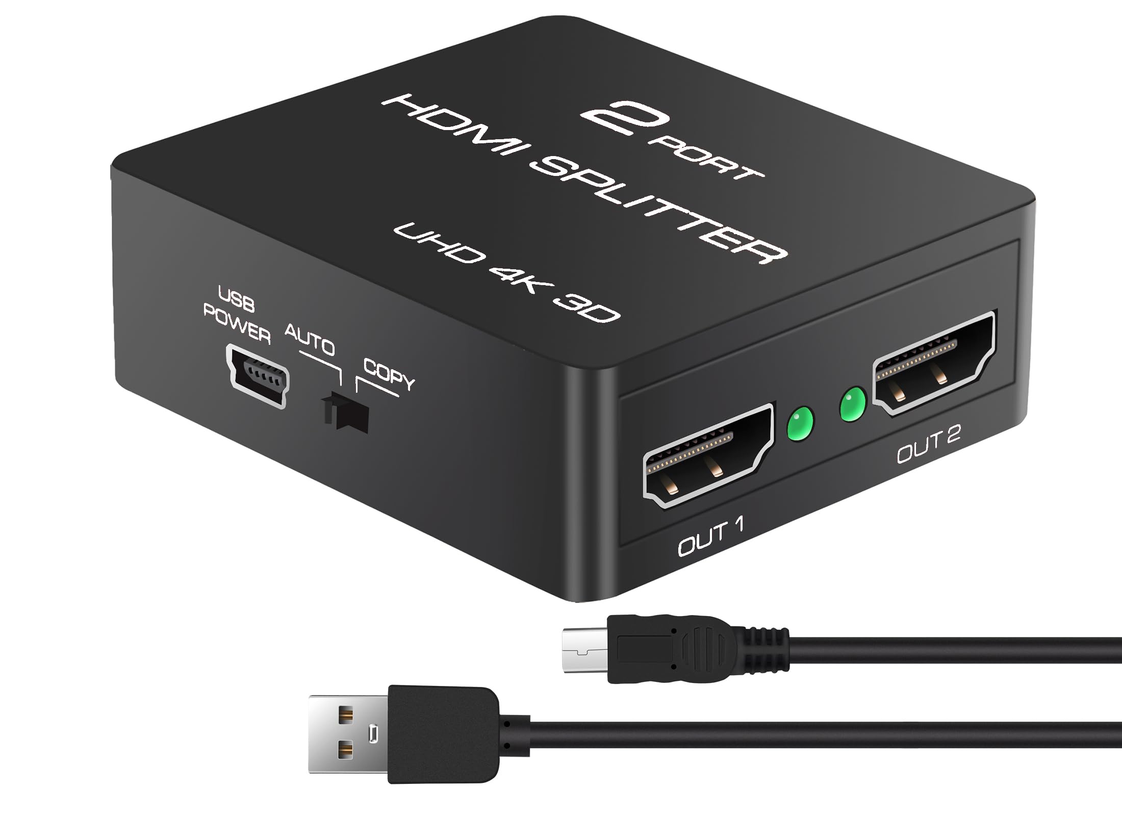 HDMI分配器 スプリッター 1入力8出力 4K@60Hz Amazon | 8K@60Hz HDMI 分配器 1入力 4出力 4K@120Hz 1080P@240Hz HDMI