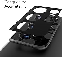 Vista 5 de Whitestone DOME Camera EZ Type [Fácil instalación] Protector de lente de vidrio templado para Galaxy S21 Ultra [paquete de 2]