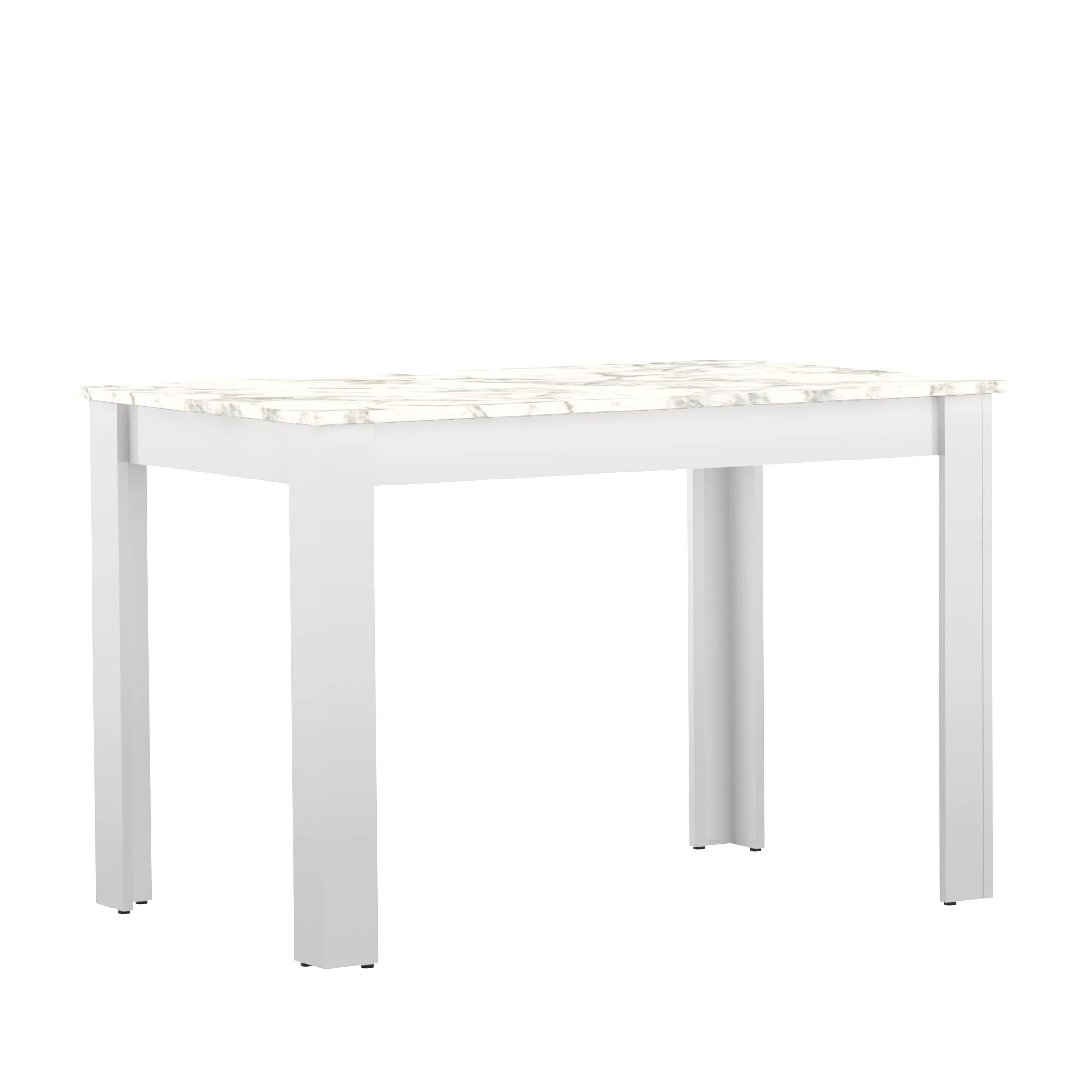 TemaHome Nice Tavolo da Pranzo, Particle Board, Bianco (Marble), 110 x 70 x 73.4 cm