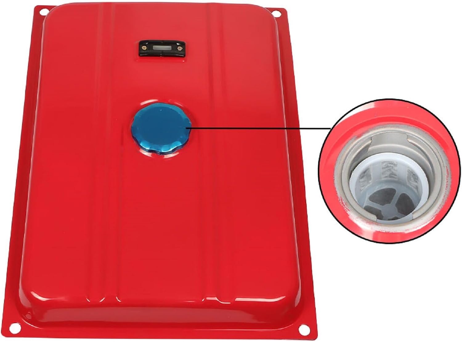 Universal 6.6 Gallon Generator Gas Fuel Tank Valve Chrome Cap 25 Liter 6500W Replacemsnt for EC6500