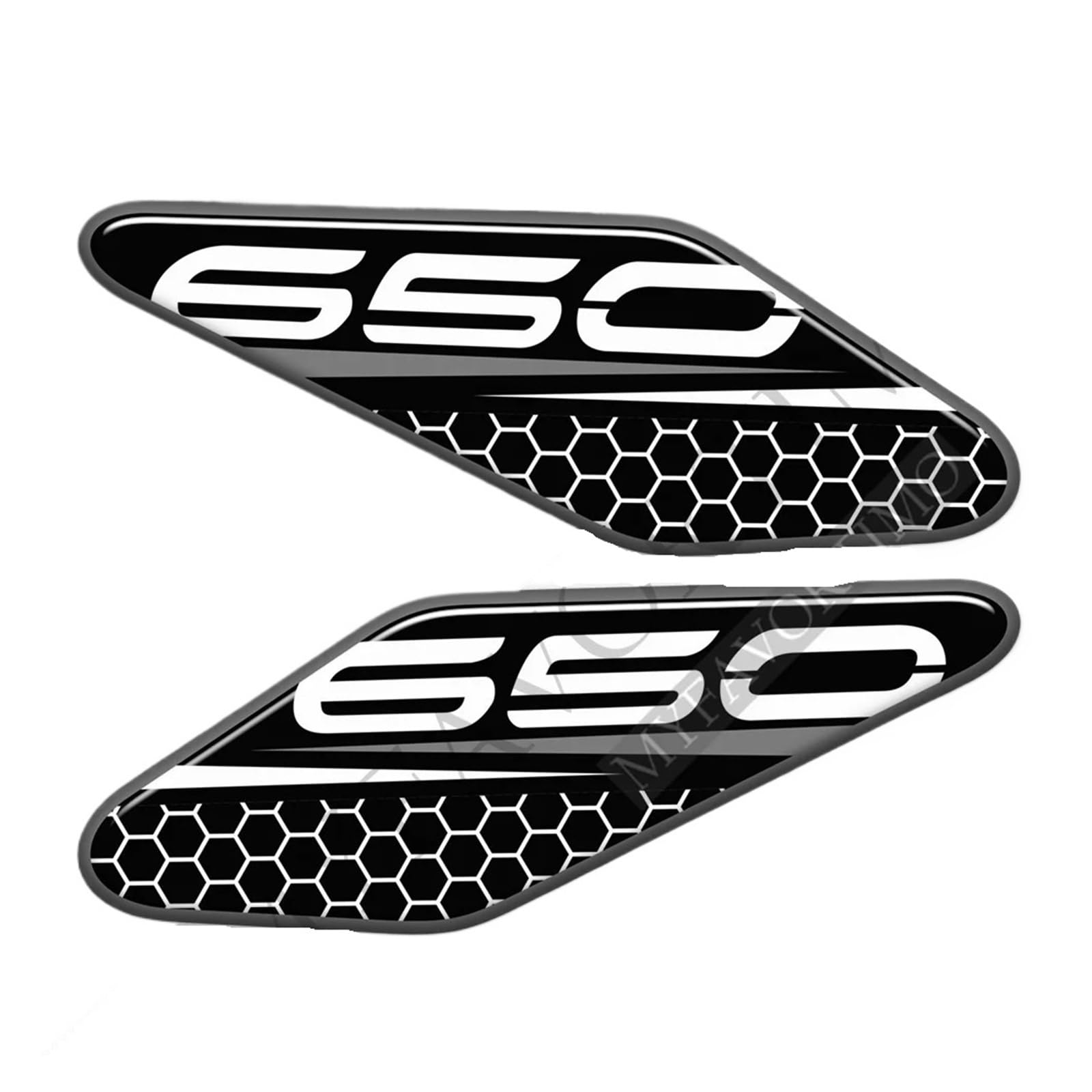 Decoration for Kawasaki Versys Ninja 650 Z650 Fuel Tank Pad Decal 3D Stickers Protection Decals(Design F)