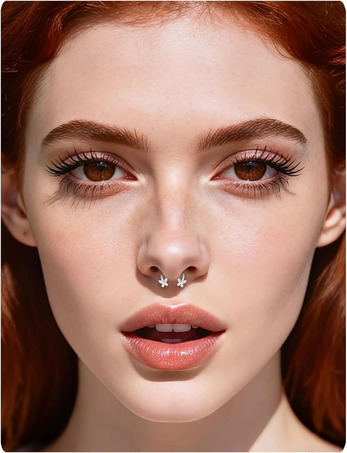 16G F136 Titanium Internal Thread Horseshoe Septum Nose Ring Piercing Jewelry Circular Barbell Helix Snug Tragus Rook Daith Cartilage Earring Lip Ring Piercing Jewelry for Women Men 8MM 10MM - Image 4