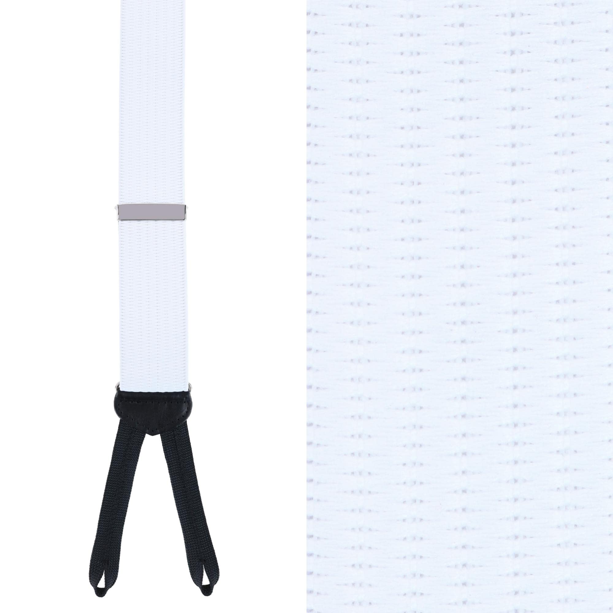 Trafalgar Men's Big & Tall 35mm Regal Formal Braces (Suspenders), White