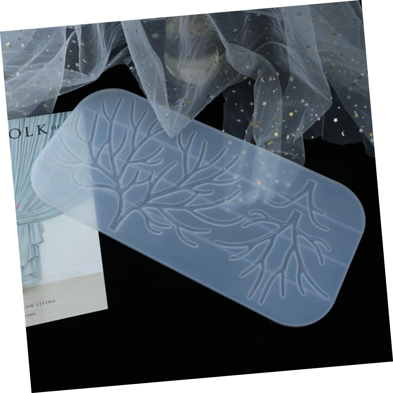 DOITOOL 2 Ensembles Moule Silicone pour Décorations Antler Époxy Outils DIY Pratiques pour Artisanat Décorations Personnalisées 2 Pièces * 2