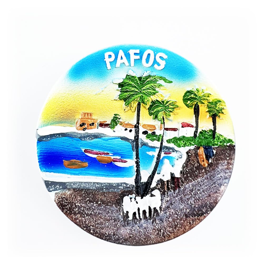 Szbxt-0530 Cyprus Heritage City Paphos Sea View Magnet Kitchen Fridge Decorated Magnet