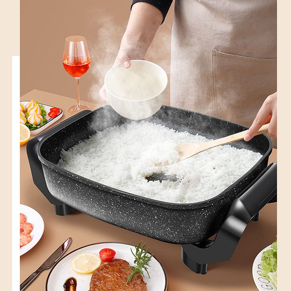 Electric Ceramic Skillet, Roast, Fry And Steam, Healthy- Eco Non- stick Coating, Convenient Easy Clean Up /1095