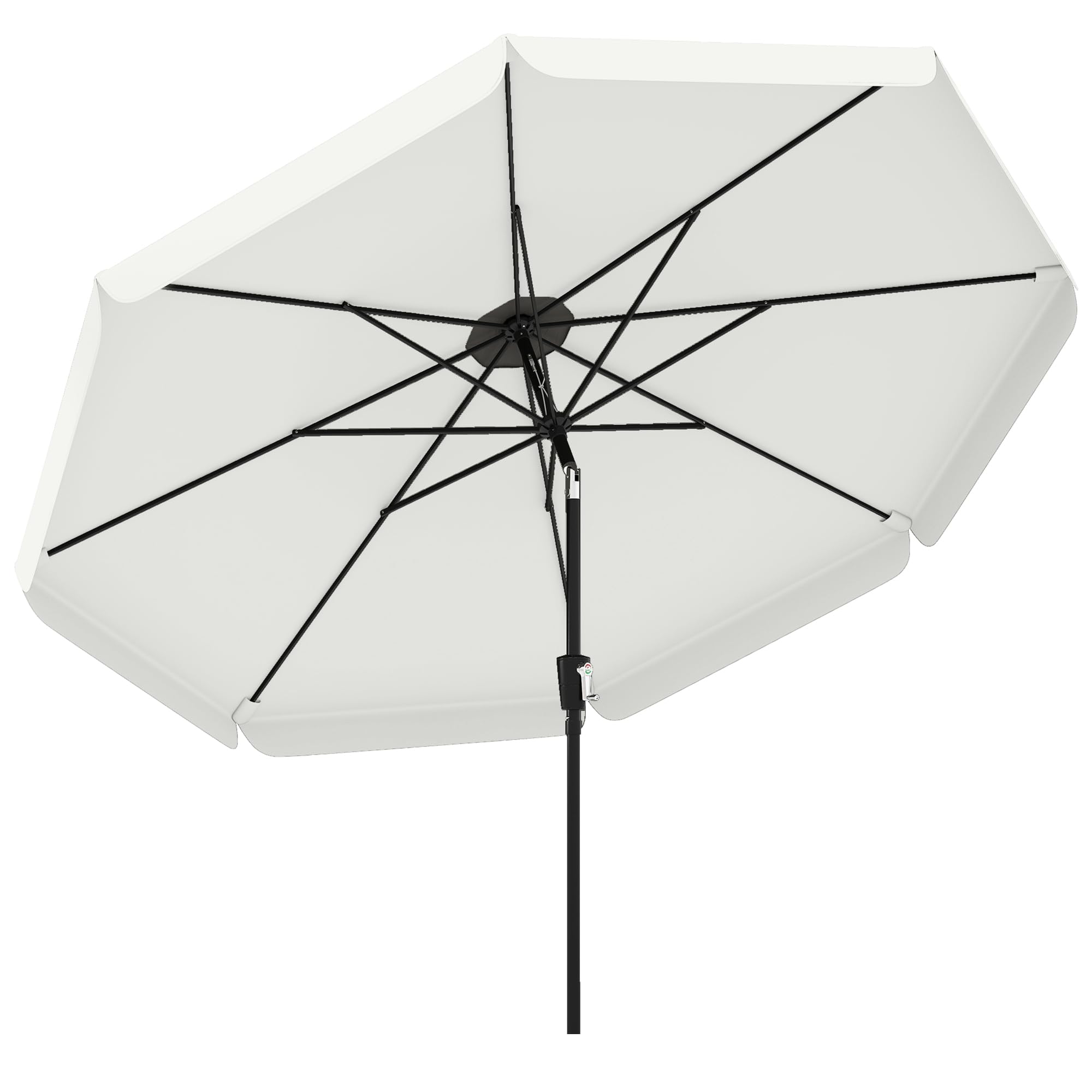 Outsunny 3m Garden Parasol Cream