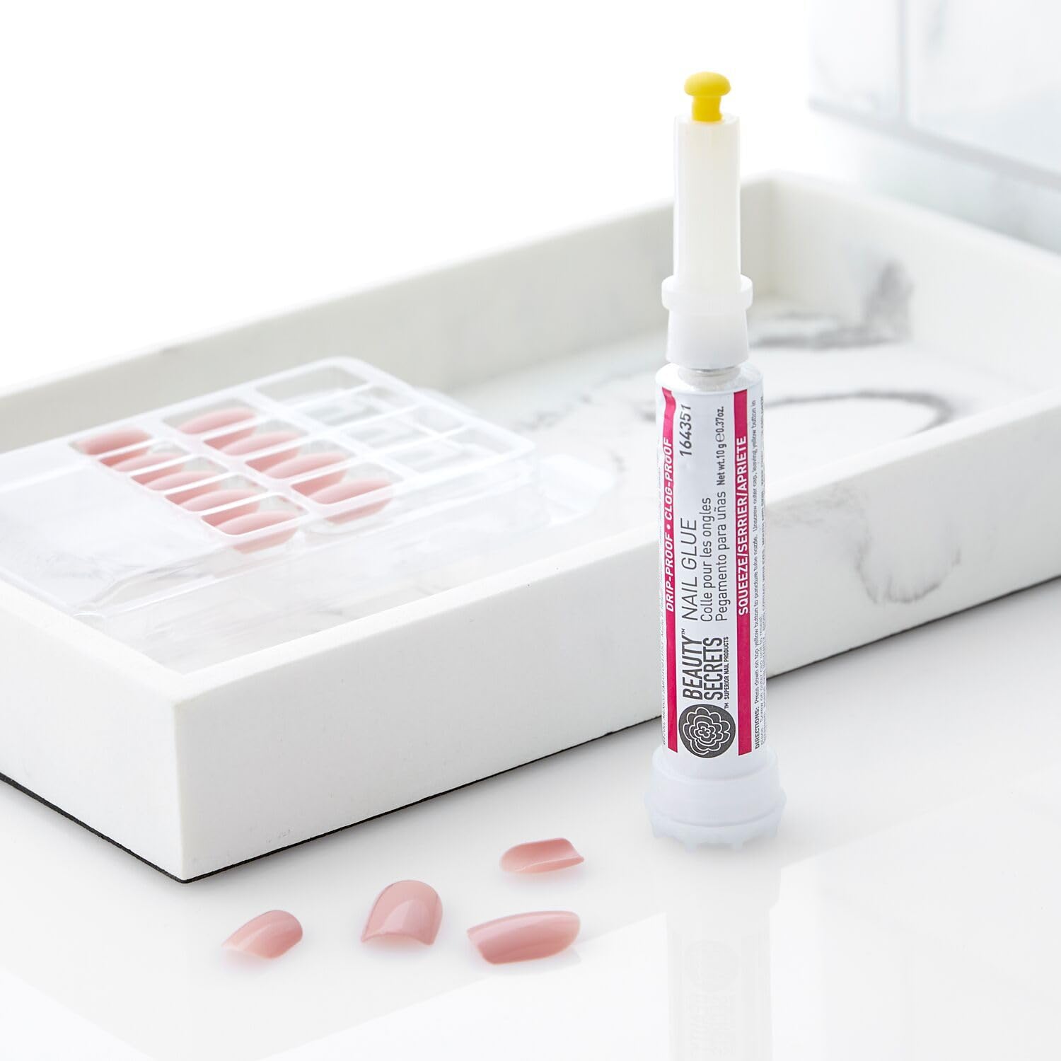 Beauty Secrets Drip & Clog Proof Nail Glue - Colla per unghie antigoccia e anti-intasamento Beauty Secrets