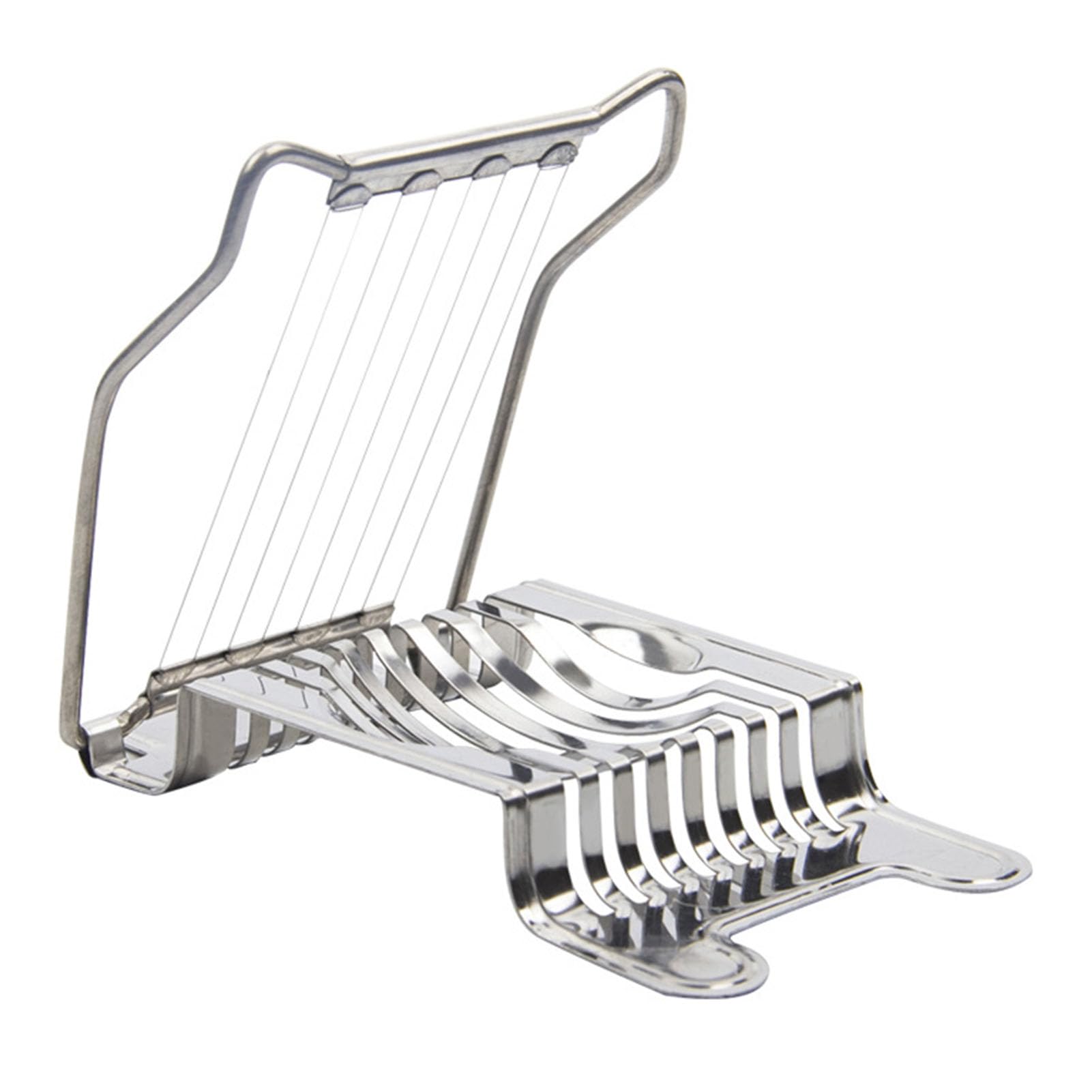 Egg Slicer for Hard Boiled Eggs, Multipurpose Cutter with Stainless Steel Wire Soft Fruit Cutting Tool Kitchen Practical Tool Heavy Duty (Steel Wire)