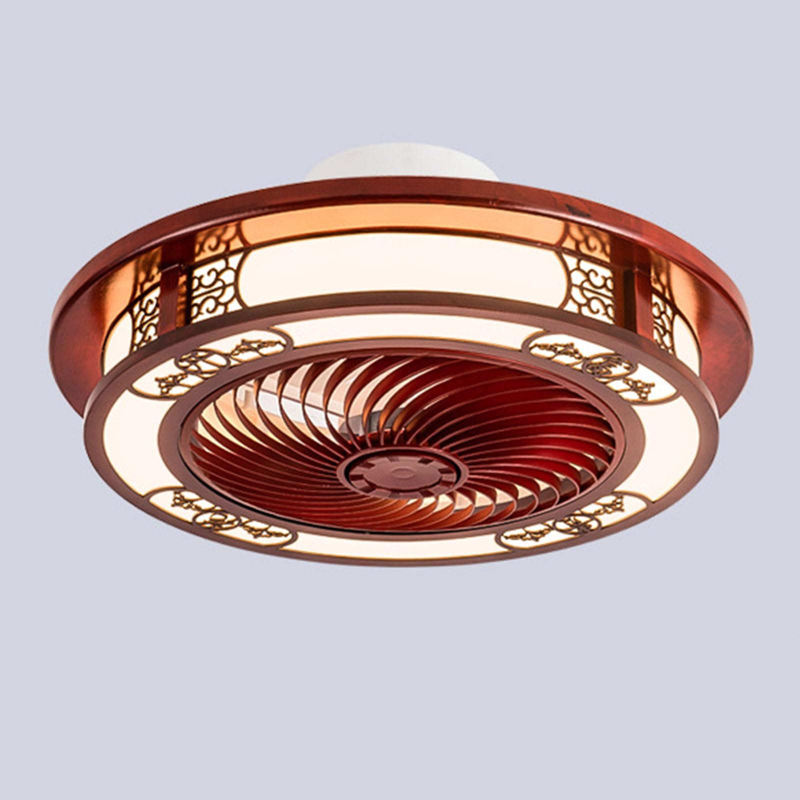 SXDMOUBK Indoor Ceiling Fans With Lights And Remote Mute Fan Chinese Style Light Dimmable LED Lighting For Bedroom Lounge Room 3 Wind Speeds