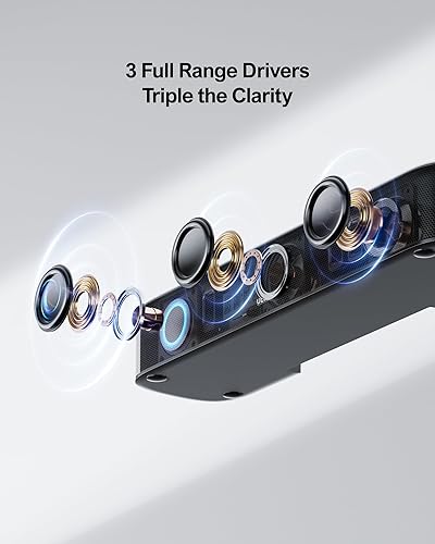 Miniatura 6 de ULTIMEA Barra de sonido de 5.1 canales con Dolby Atmos, sistema de sonido envolvente para TV, control de aplicaciones, sistema de sonido de cine en