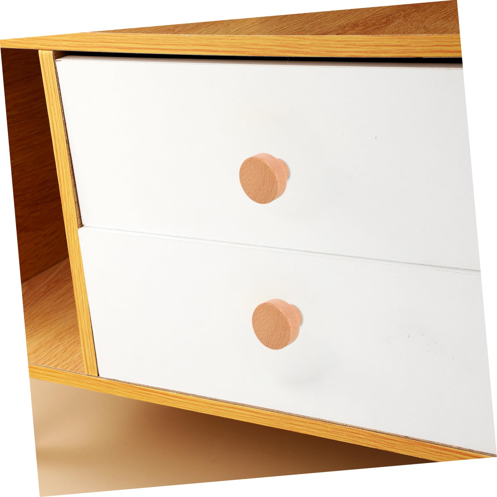 IMIKEYA 4stücke Holzgriffe Für Schränke Und Runde Türgriffe Möbelgriffe Aus Holz Für Kommoden Kleiderschränke Und Küchenschränke