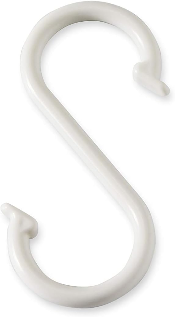 Multi Purpose Plastic Large S Shaped Hook Pack of 12