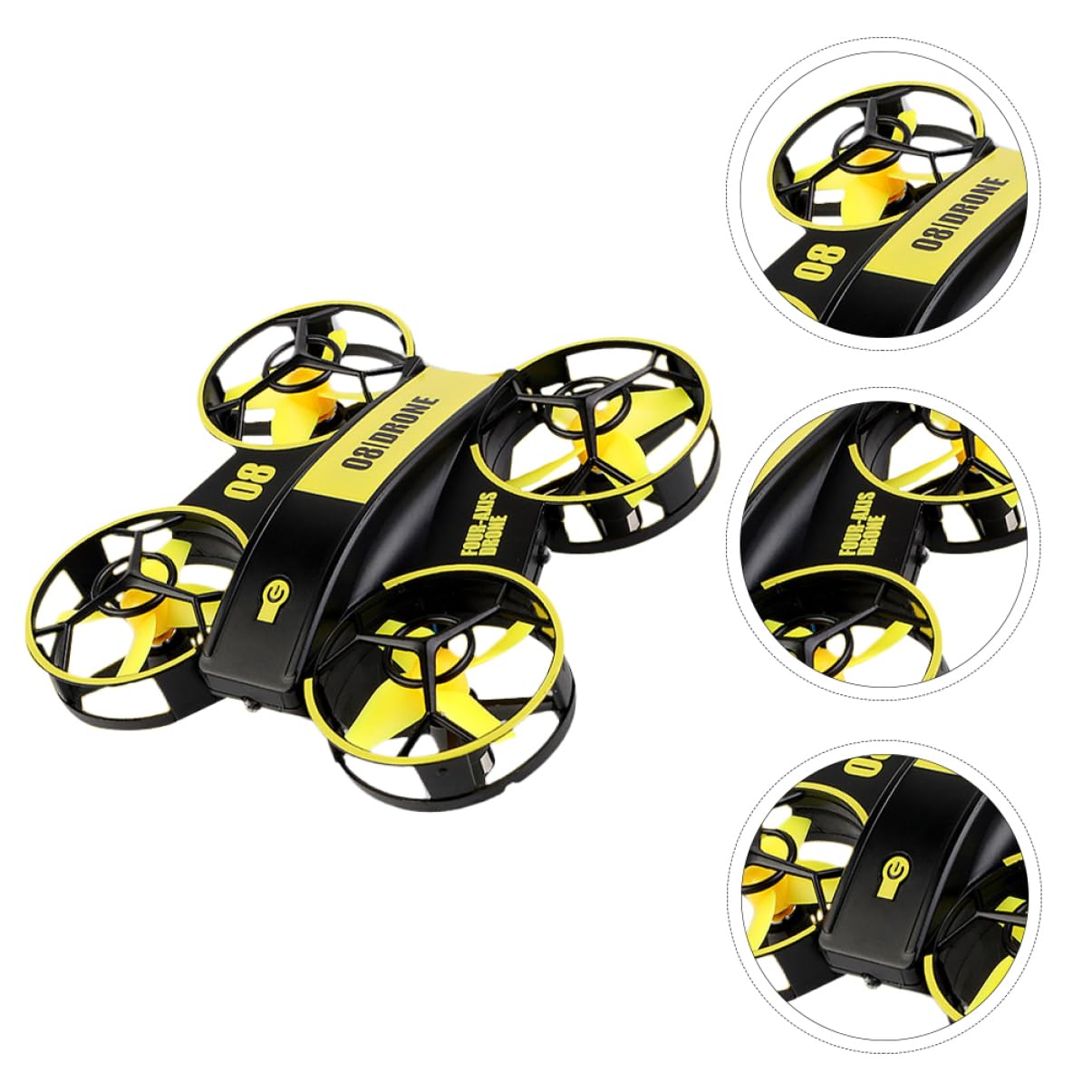 ibasenice 2pezzi Mini Quadcopter Telecomandato Con Led Drone Per Adulti Giocattolo Elicottero Compatto e Resistente Agli Urti Controllo Precisione Voli Rotazione e Notturni Include Batterie