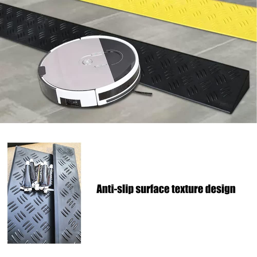 Rampas de umbral para sillas de Ruedas, portátiles, de plástico, para Puertas de 5 a 10 cm de Altura, Antideslizantes, para Uso en Interiores y Exteriores, Ideales para baños y entradas, 100