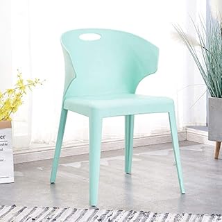 Zhengowen Sillas De Comedor Silla de Comedor Silla Respaldo Inicio Creative Silla cómoda Sala de Estar y Comedor Sillas de Comedor Suave (Color : Verde, Size : 77x44cm)