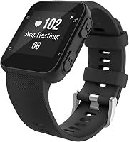 MoKo Szilikon Óraszíj Garmin Forerunner 35 GPS Futóórához - Cserélhető Sportpánt 2 Csavarhúzóval és 6 Csavarral 1