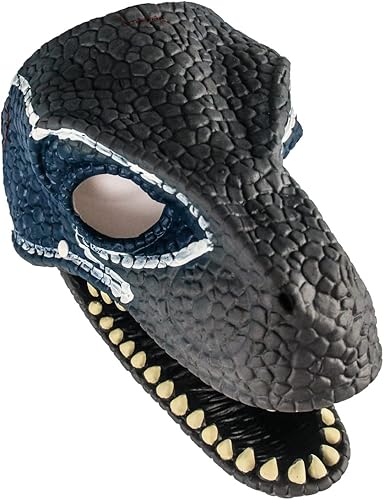 Miniatura 8 de Máscara de dinosaurio con mandíbula de apertura, cabeza de juguetes de dinosaurio, cabeza de Halloween, festivales, disfraces de dinosaurio, fiesta
