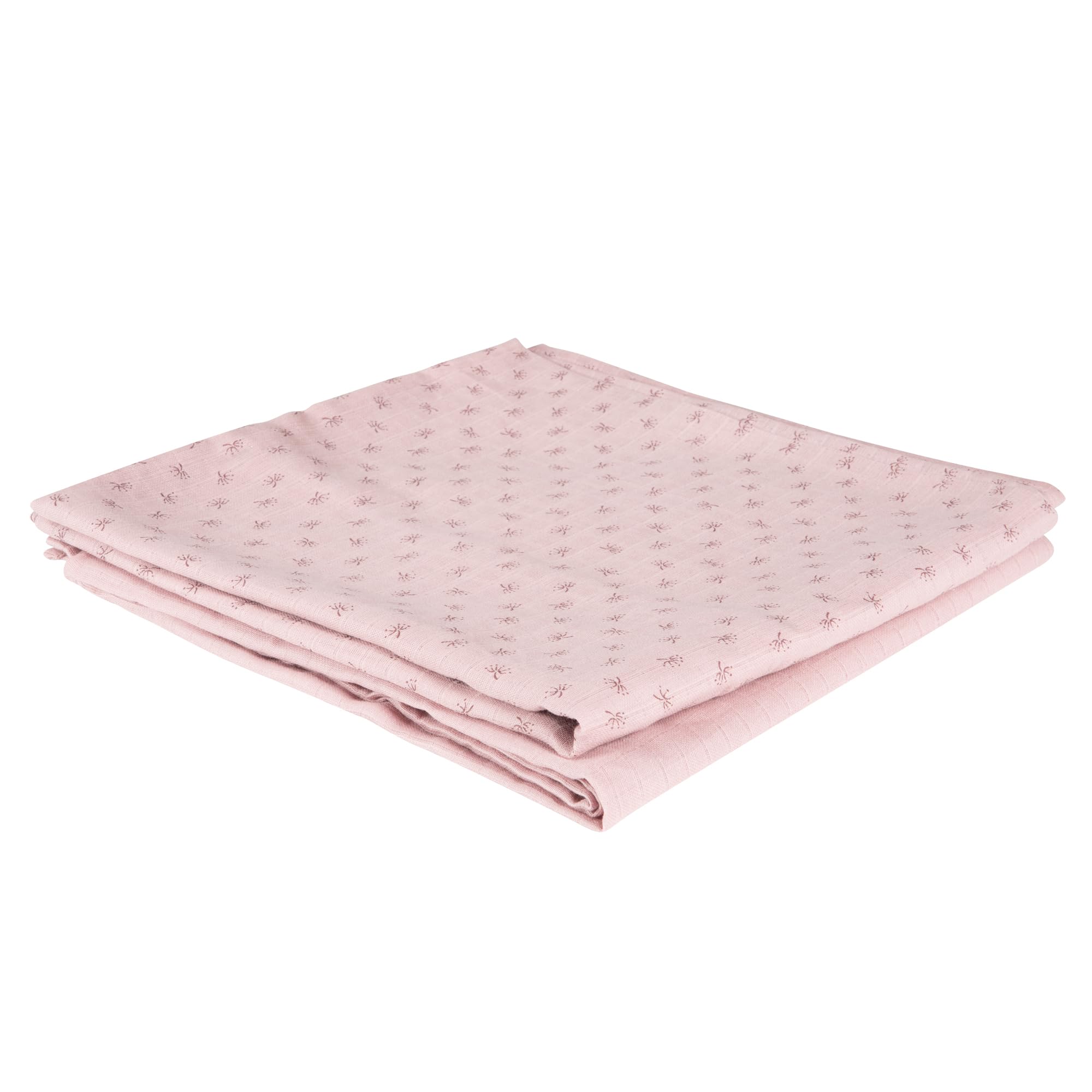 roba Lil Planet Nursing Blanket - 120 x120 - Oeko TEX and GOTS Certified Organic Cotton - 2 Pieces - Pink/Mauve - Image 2