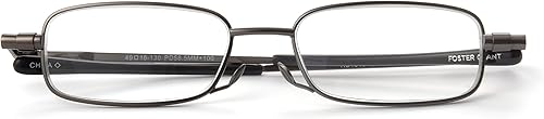Miniatura 2 de Foster Grant Gavin Fold - Gafas de lectura planas rectangulares, Negro