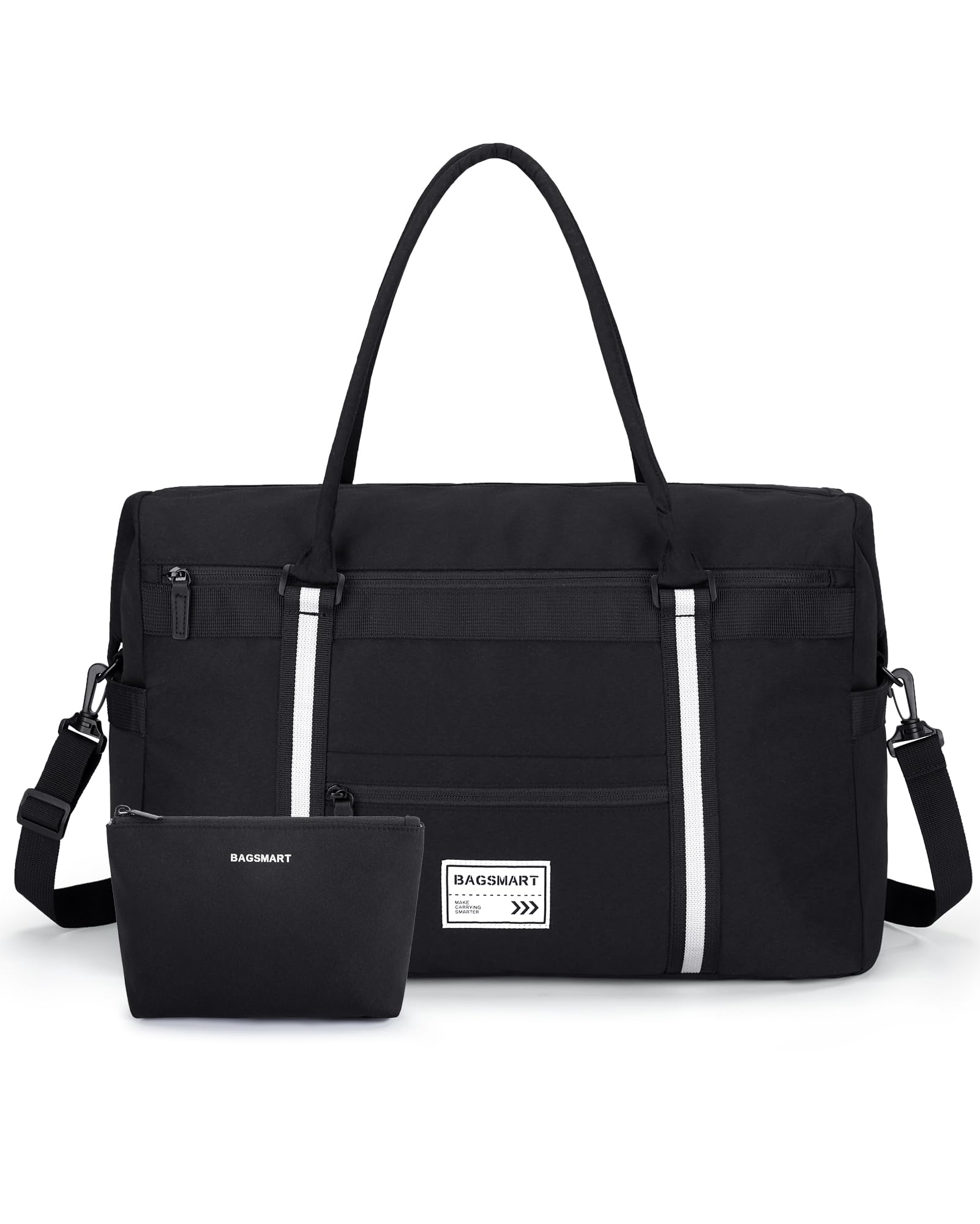 WLLWOO 24L Lightweight Travel Tote Bag With Zipper - For Work, Gym & Daily Use