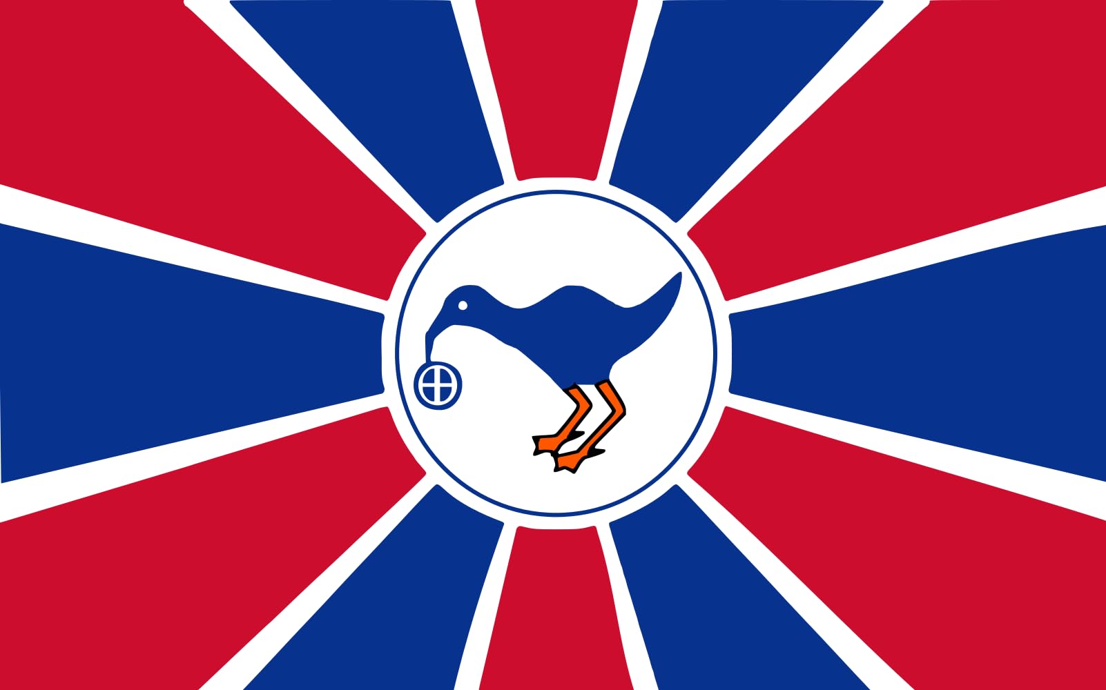 Drapeau Melekeok version grand format pour décoration de salon et célébrations