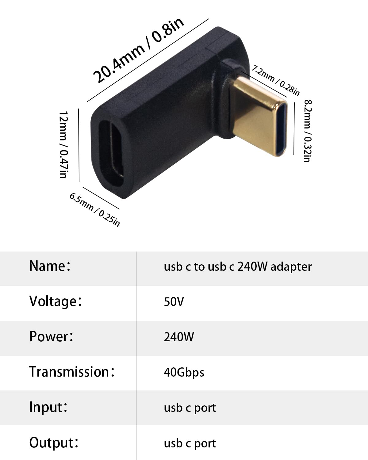 USB C auf USB 3.2 Adapter Set - 4 Stück für iPhone, PC, Samsung Galaxy