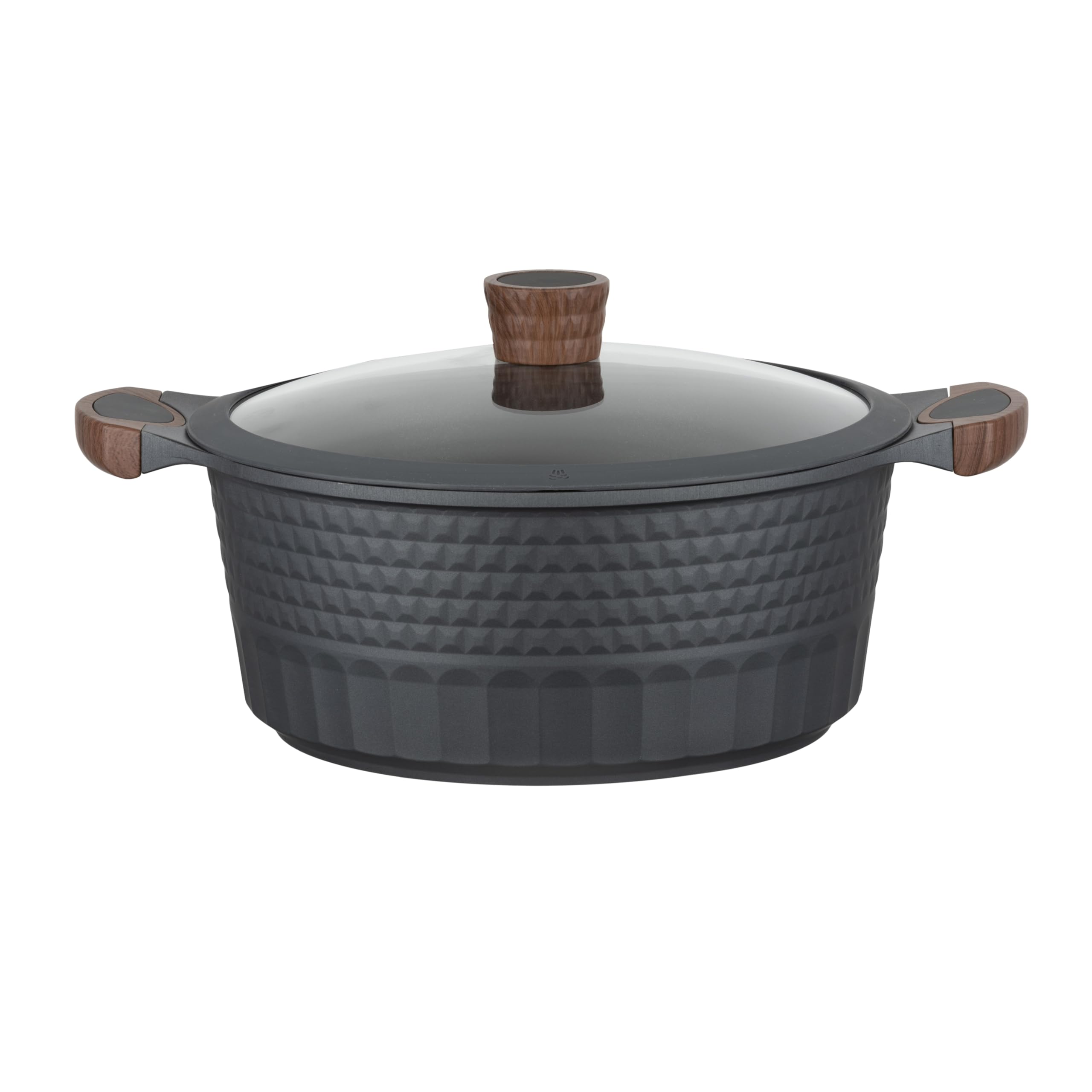RESTO Kochtopf Schmortopf 6,6L mit Deckel 28cm, H=12,5cm | Antihaftbeschichtung | im Geschenkkarton | Für alle Herdarten, auch Induktion | PFOA frei