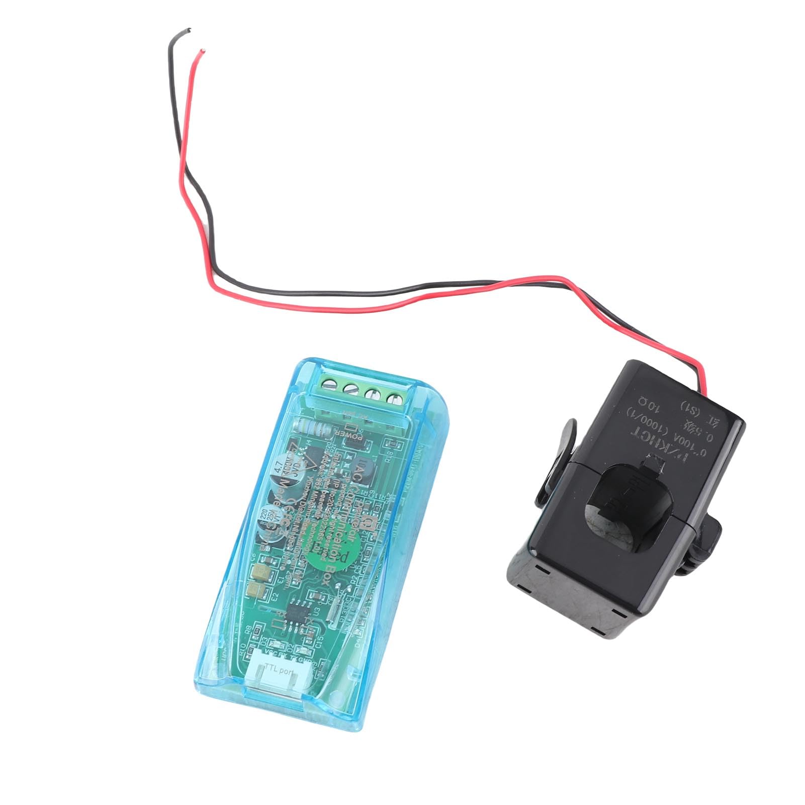 PZEM-004T Power Monitoring Module with PC Software for AC Voltage Current Measurement, for Electronic Enthusiasts, 3.1 X 1.5 X 0.7in (100A +CT)