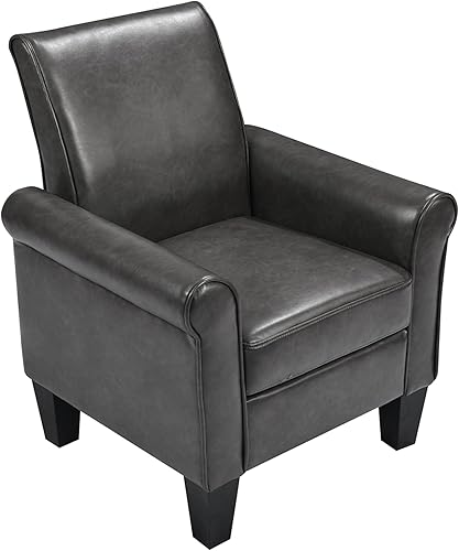 Miniatura 3 de YILIBO Sillón acolchado para lectura, sofá individual, silla reclinable moderna, silla de club, sala de estar, dormitorio, oficina, sala de espera,