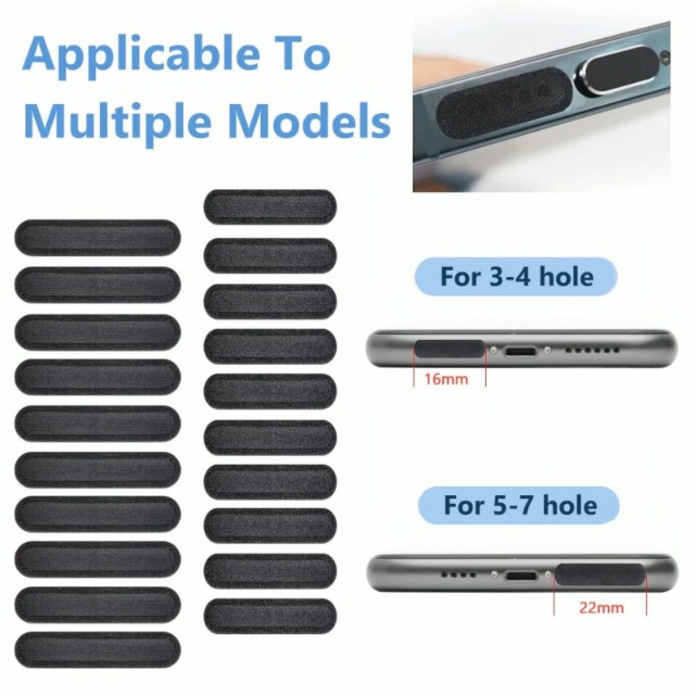 Film Protection Universel IPhone 5 Autocollants Maille Anti-Poussière Pour Smartphone - Protection Haut-Parleur Universelle - IPhone 16/15 Pro Autocollant Anti Poussière Smartphone