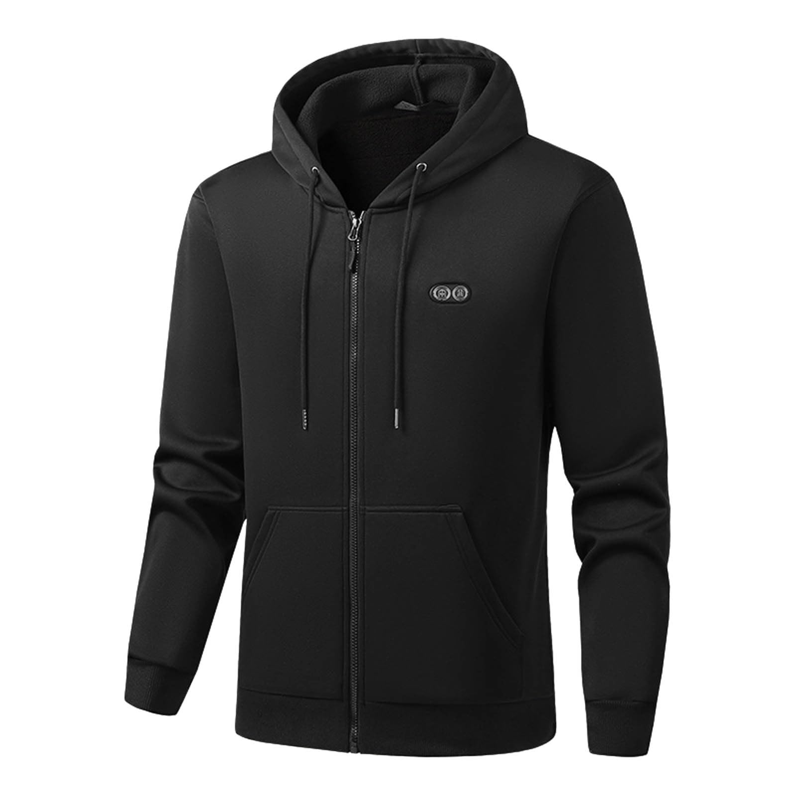 Generisch Jeans Jacke Damen Beheizbare Winterjacke mit Temperaturregelung, winddicht, fleecegefüttert, für jedes Wetter, ideal zum Campen, Wandern und den Alltag.