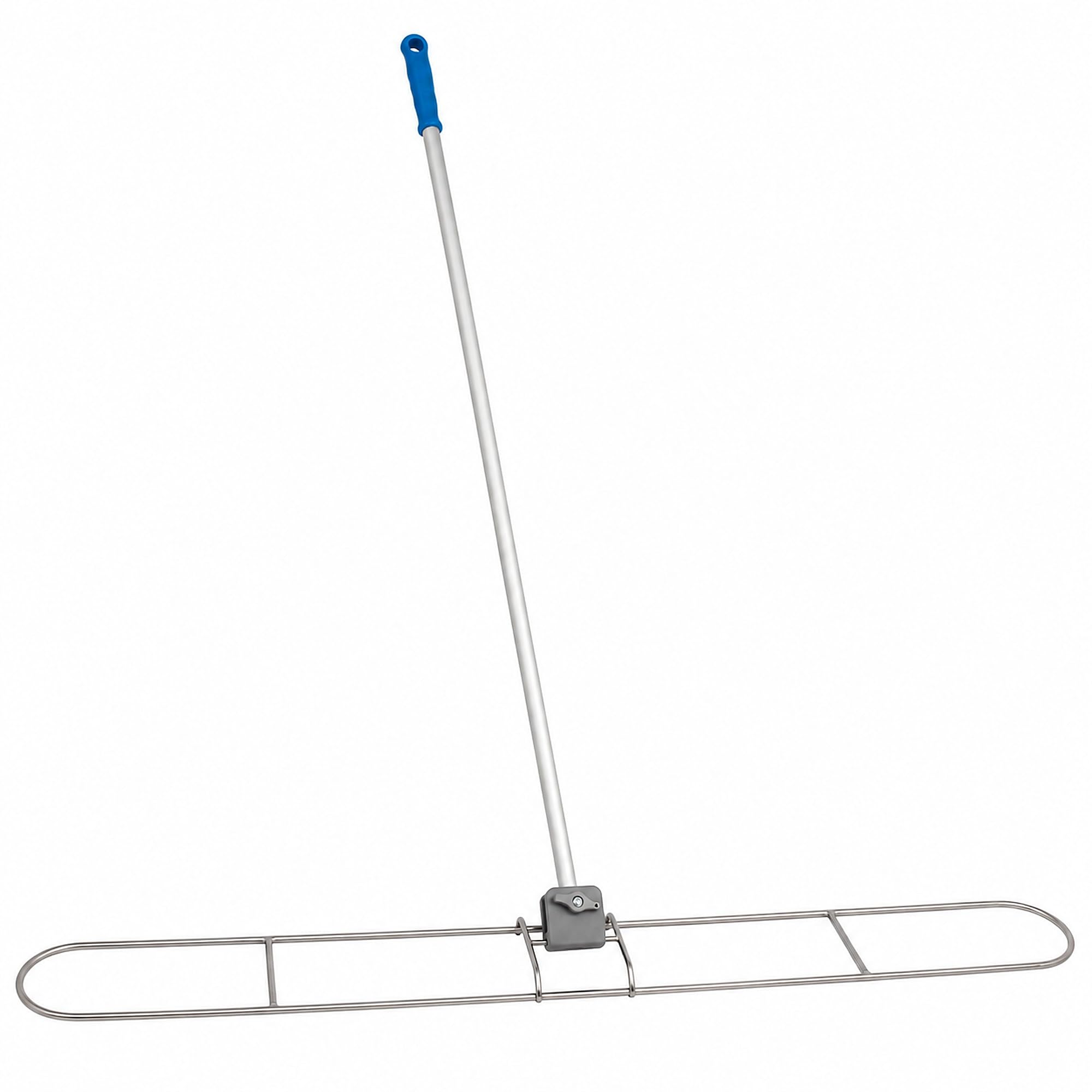 Wischmop-Set 160 cm, Profi Bodenwischer Edelstahl für Parkett | Edelstahlhalter und Baumwollmop aus deutscher Fertigung fuer Turnhallen und Tanzschulen. Ideal zur Trocken- und