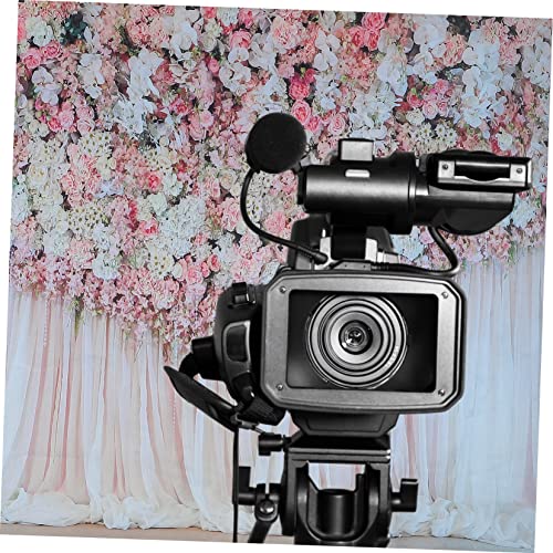 jojofuny 4 Peças Fundo De Parede De Flores Cortinas Florais Cortinas Decorativas Cortinas De Cerimôn