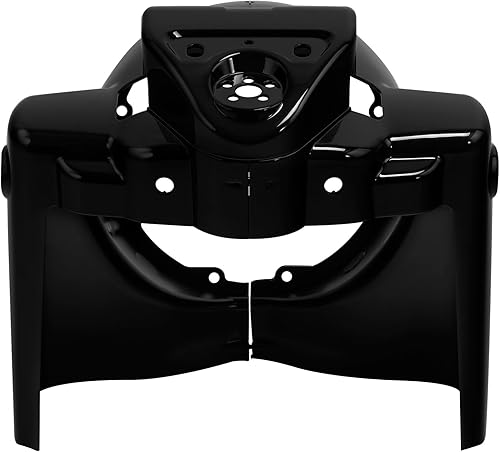 Miniatura 3 de TCT-MOTORPARTS Cubierta de góndola para faros delanteros color negro brillante de 7 pulgadas para Harley Road King FLHR 2014-2023