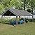 DetalleGo Carport, 13x20 ft Heavy Duty Carport Canopy with Removable Sidewalls and Doors, Portable Garage with Roll-up Ventilated Windows Storage Shelter for Car, Truck, SUV, Boat