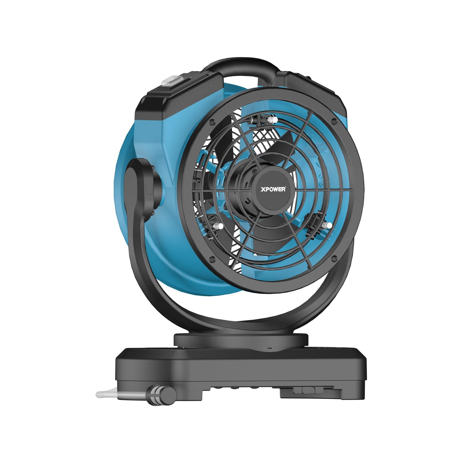 XPower Misting Fan Outdoor Cooling Oscillating Heavy Duty Powerful High Velocity Ideal for Camping Patios Picnics & More (FM-68W)