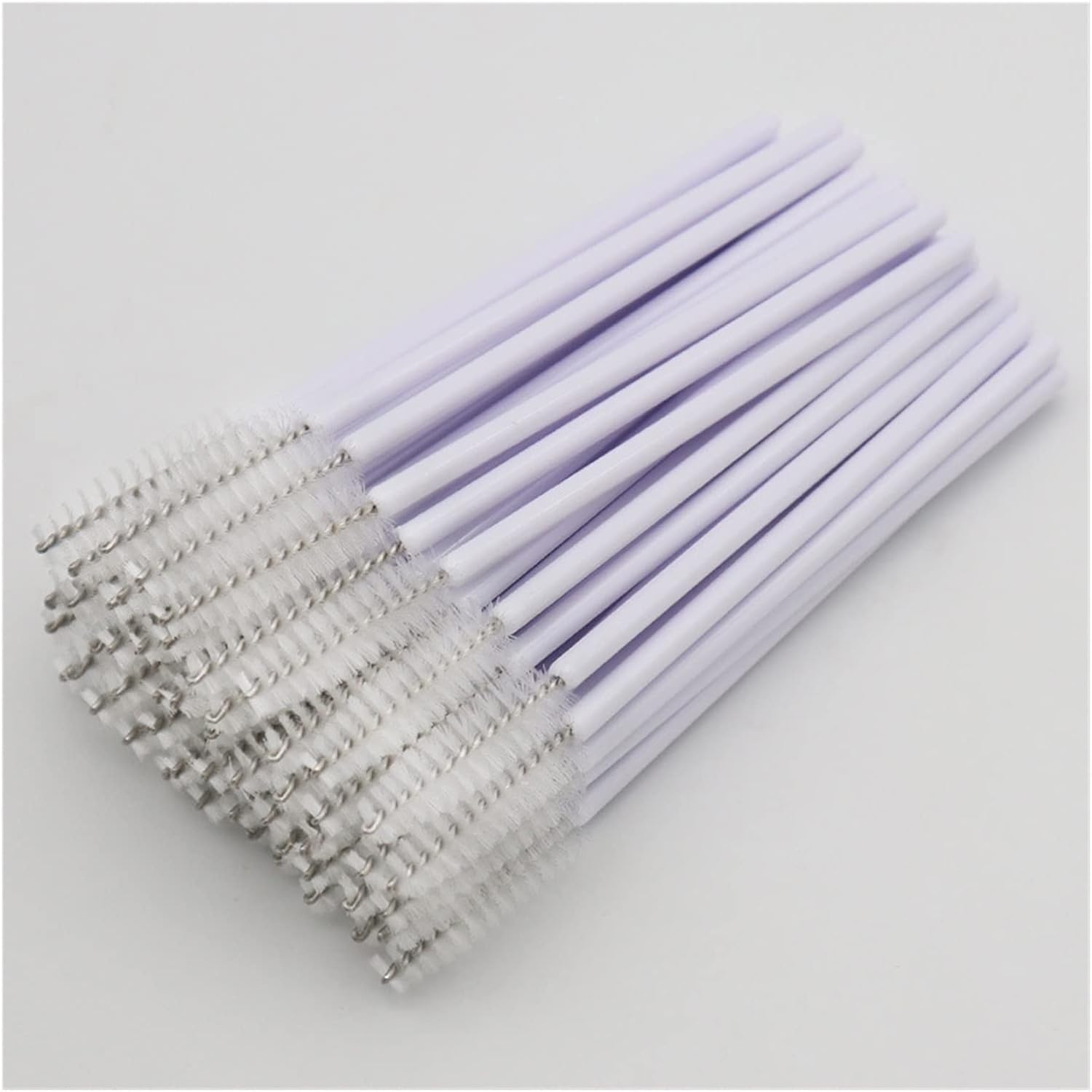 yaoqijie 500pcs Nylon Eyelash Mascara Wands Applicator Brushes for Eyelash Extension Disposable Makup Brush Tools Accessories Lasting (Handle Color : Pink)
