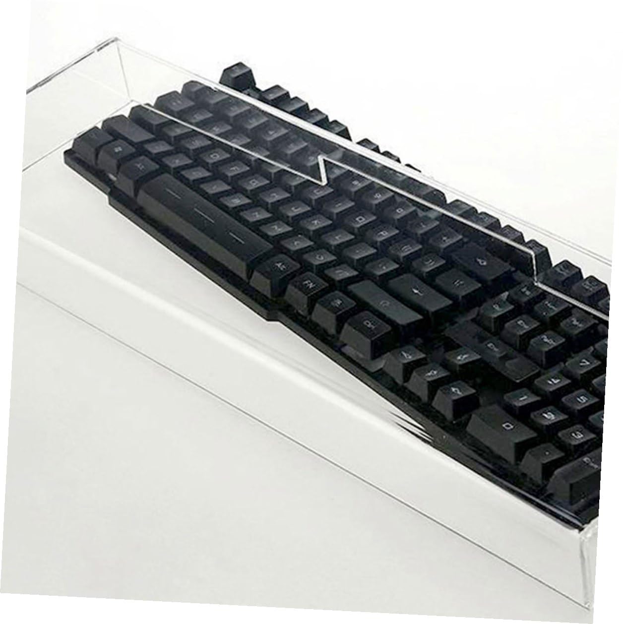 Gatuida Cubierta de Teclado Acrílica Transparente Protectora contra Polvo y Agua para Teclados Mecánicos de Oficina