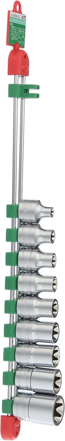 KYOTO TOOL (KTC) TB4E09 E Type Torx Wrench Set, Drive: 0.5 inches (12.7 mm), 9 Pieces, 1 Set