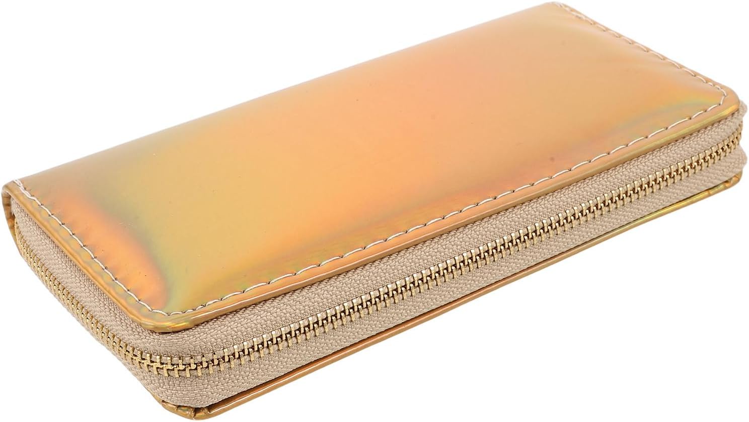 Women Holographic Zip Clutch Wallet for Dinner and Concerts