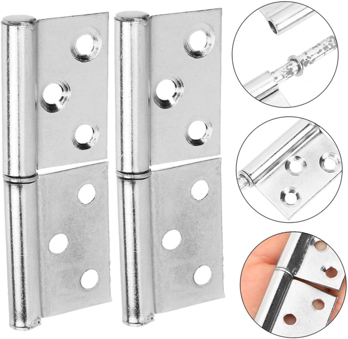 30pcs Flag Door Hinge Lift-Off Hinges for Outdoor Use Heavy Duty Shutter for Interior and Exterior Doors