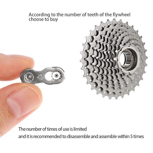 Miniatura 3 de Kigauru 10 pares de eslabones de cadena de 678 de velocidad para bicicleta, conector universal de cadena de bicicleta, hebilla mágica ligera,