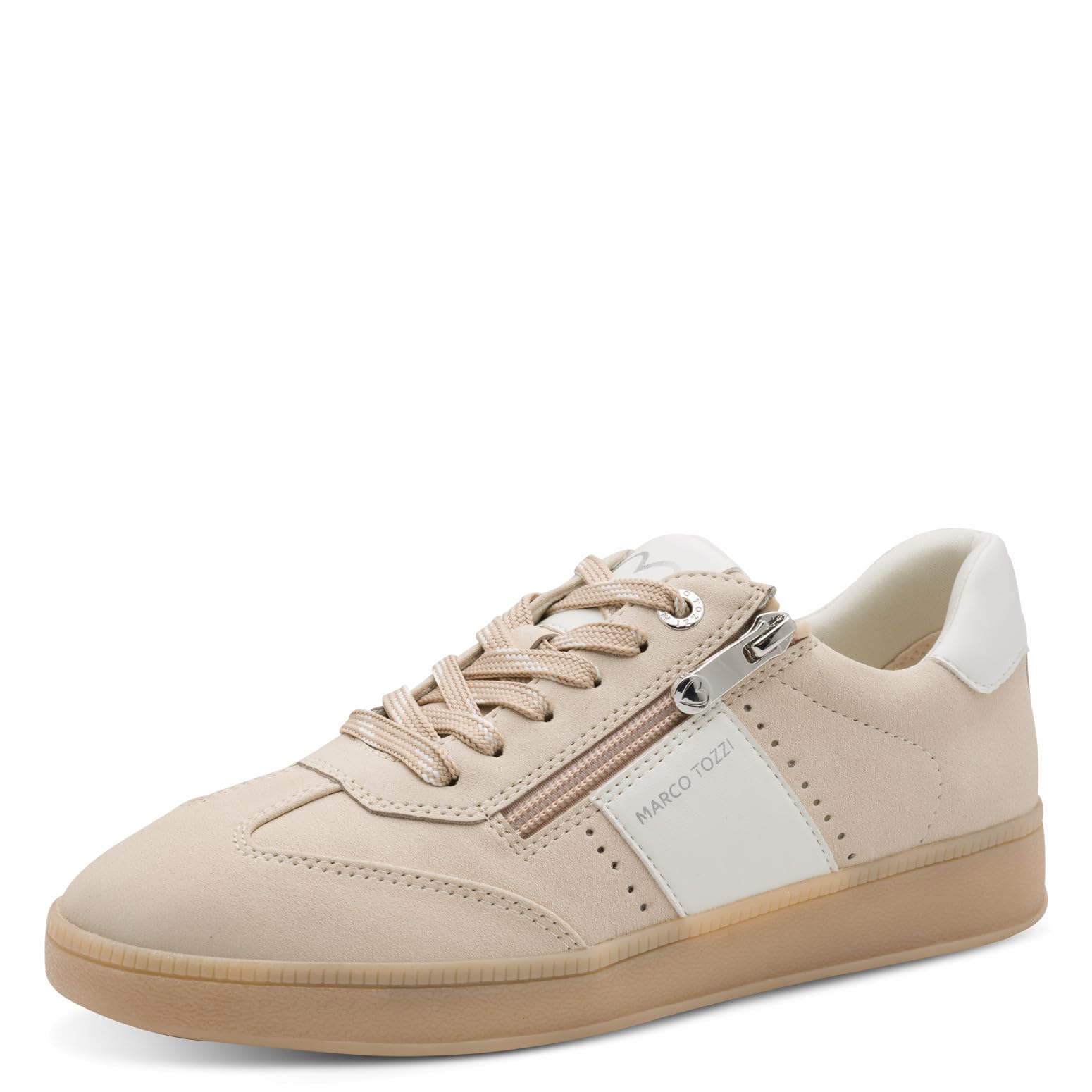 MARCO TOZZI Women's Sneaker Soft Feel Me Removable Footbed Soft Lining Modern, Beige (Dune), 8.5 UK