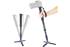 Neewer Foldable Stand Monopod for DSLR & Mirrorless Camera, Expandable from 20.5” to 66.4”