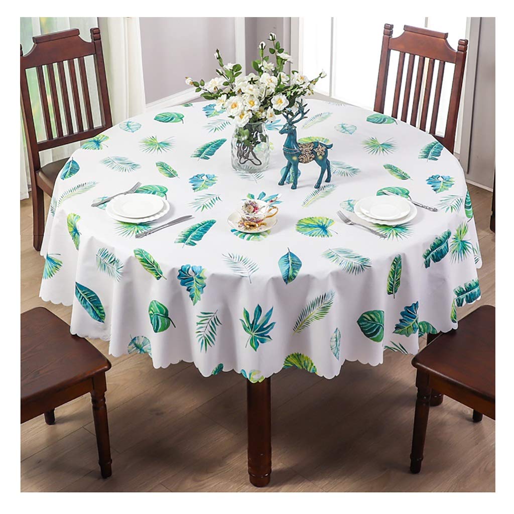 Nappe imperméable et résistante à l'huile pour table ronde de salon