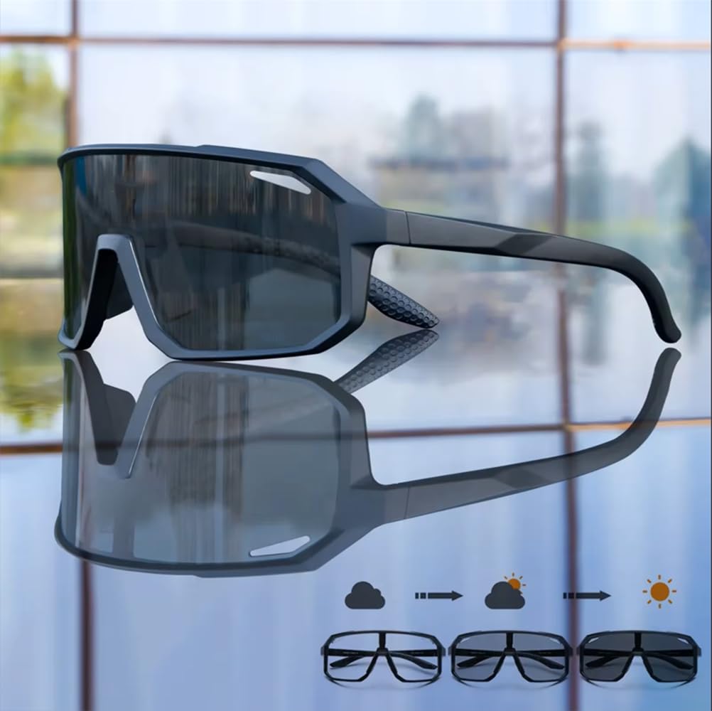 Photochromique Cyclisme Lunettes De Soleil VTT Vélo De Route Cyclisme UV400 Lunettes De Sport De Vélo en Plein Air