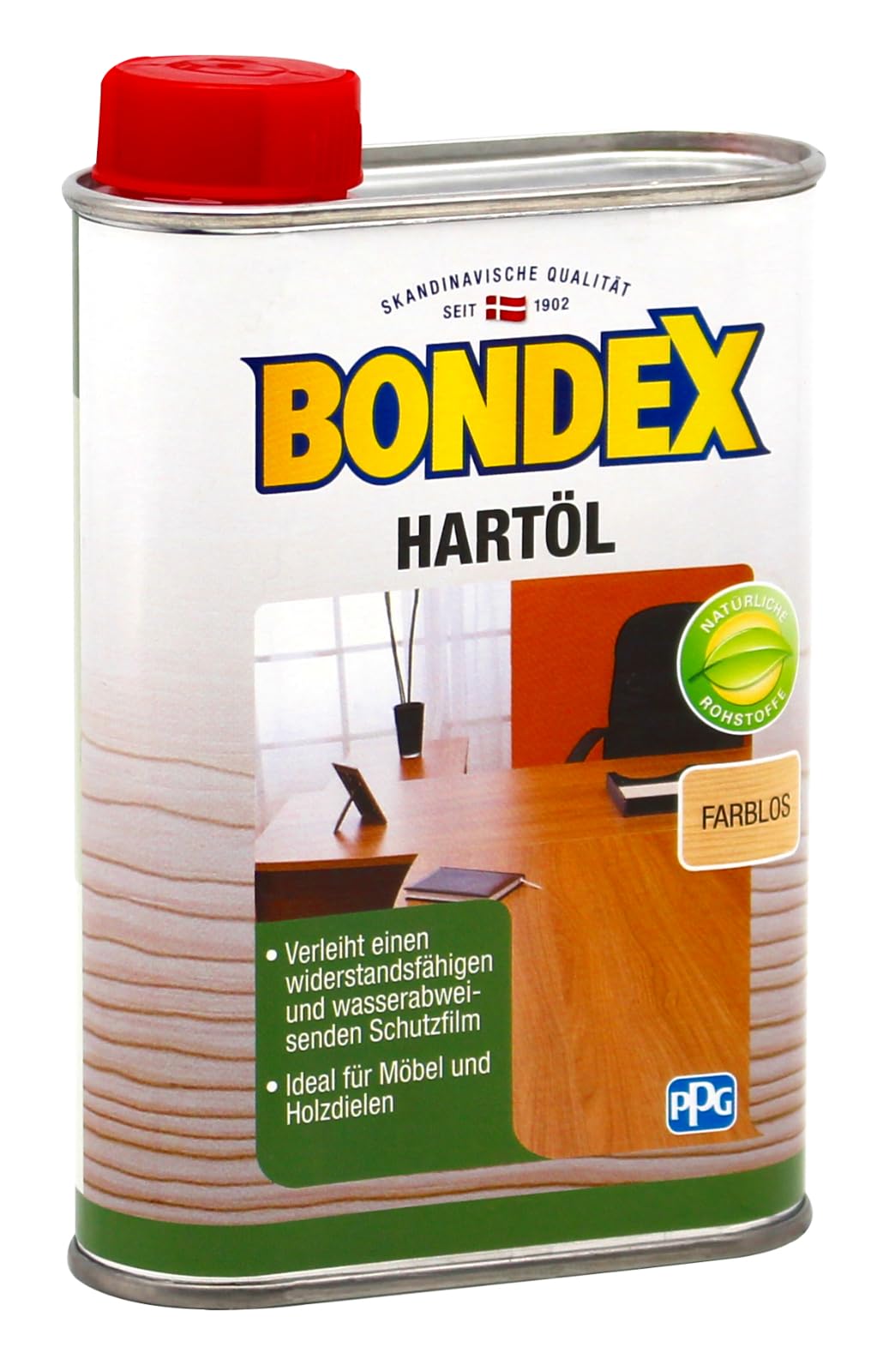 Bondex Hartöl farblos 0,25 L – 3,5 m² | Transparente Holzpflege mit Tiefenschutz