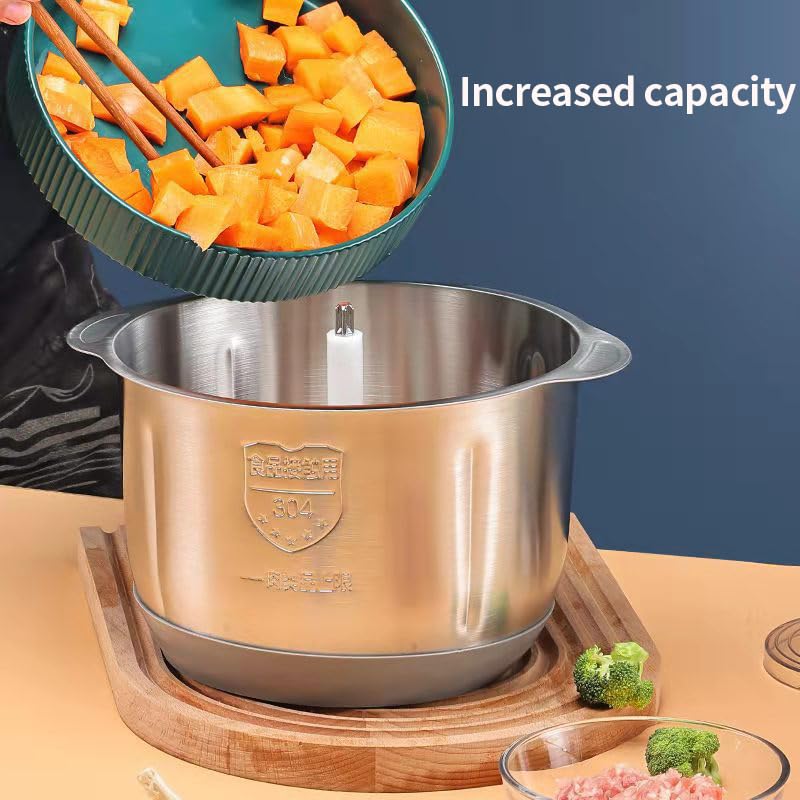 Keukenmachines, Gehaktmolen Elektrisch, Keukenmachine 5L RVS Vleesblender Voedsel Chopper voor Vlees, Groenten, Fruit en Noten
