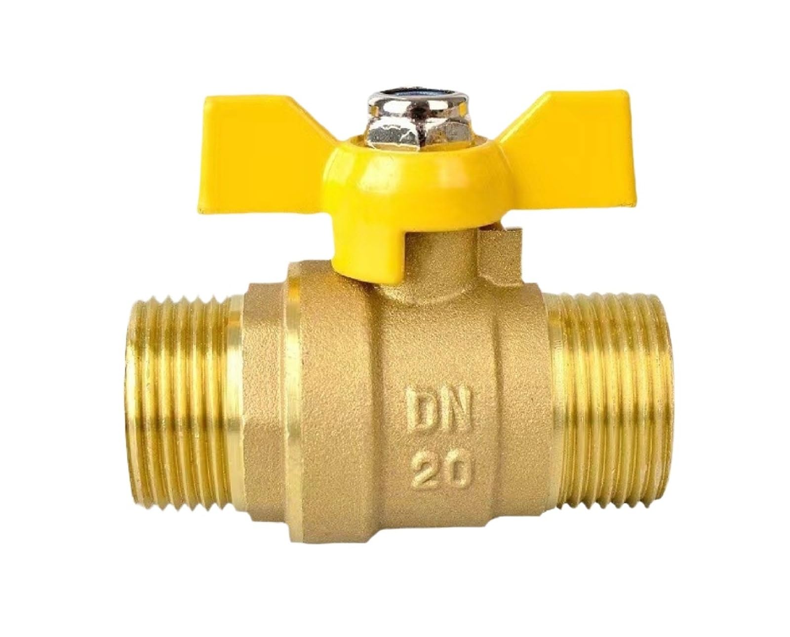 Brass Male Female Butterfly Ball Valve Gas Shut Off DN8 DN10 DN15 DN20 Threaded Plumbing Valve(G1-2-DN15,M-M)